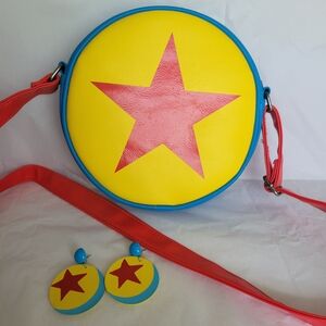Disney Pixar Ball Crossbody And Femme De Bloom Earrings